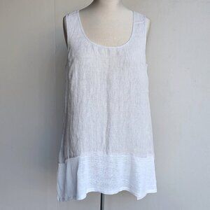 Stella Carakasi Woven Hemp Sleeveless Blouse